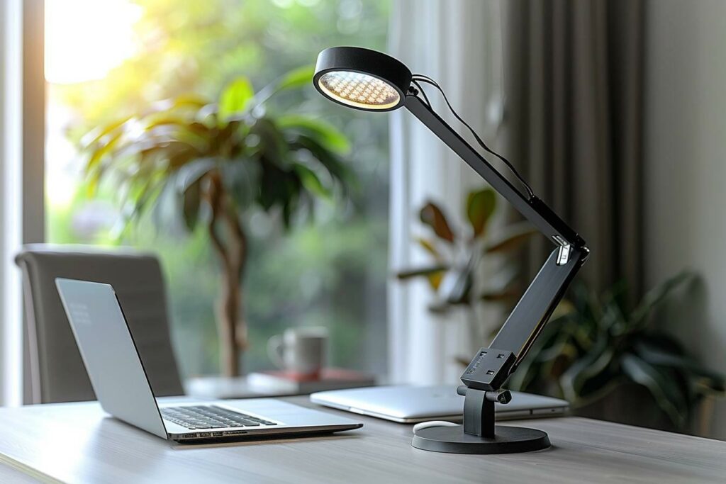 Lampe de bureau LED réglable : éclairage optimal pour votre espace de travail à domicile ou au bureau