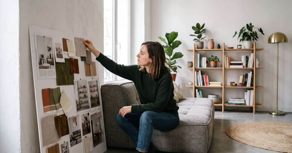 Idée décoration intérieure moderne avec aménagement épuré et lumineux dans un salon contemporain
